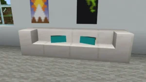 sofa in kitchen